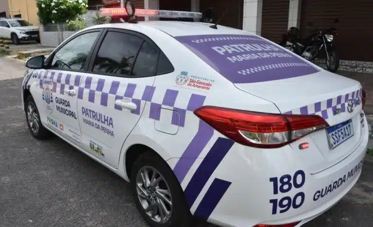 Na ocasião, o município recebeu novas viaturas e com destaque que identifica o PMP -Patrulha da Penha. FOTO: DIVULGAÇÃO