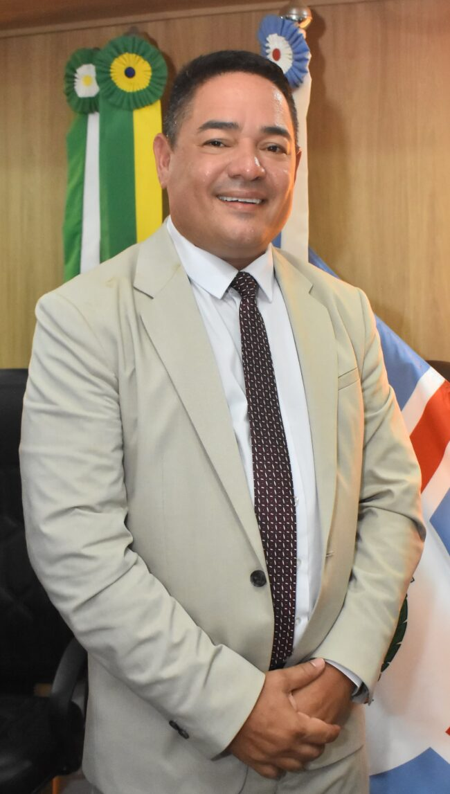 Flávio Henrique (Solidariedade) vice-prefeito no dia da posse, na câmara municipal de São Gonçalo do Amarante (RN). FOTO: DIVULGAÇÃO