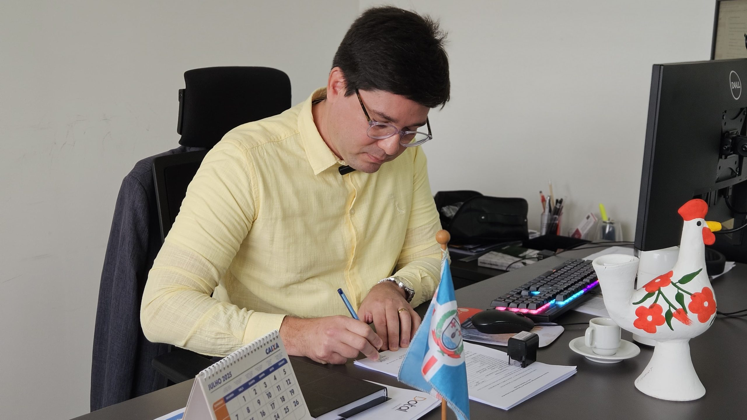 Eduardo Xavier da Silva foi nomeado novo presidente do IPREV de São Gonçalo em 2025 pelo prefeito Jaime Calado. FOTO: DIVULGAÇÃO/ PREFEITURA