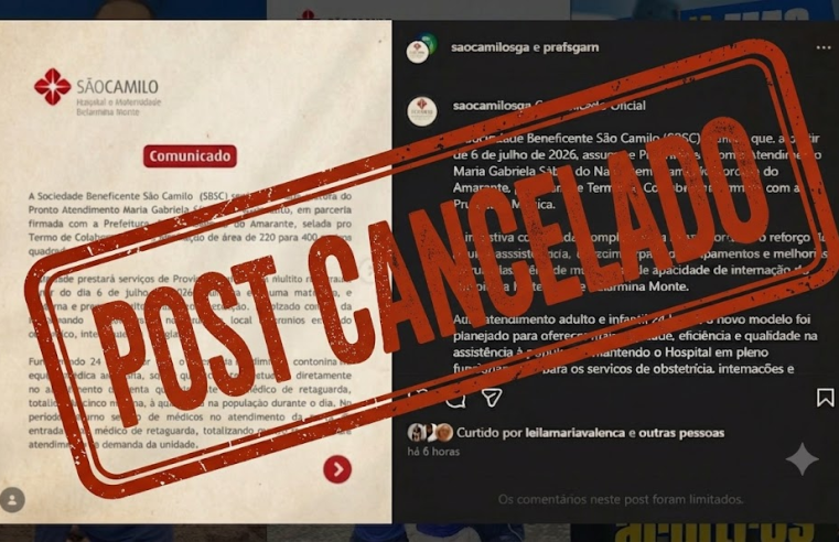O post publicado na semana passada em colaboração (parceria) com o perfil oficial da prefeitura de São Gonçalo no instagram desapareceu nos dois perfis FOTO: PRINT/ INSTAGRAM